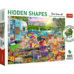 Trefl: Hidden Shapes - Motorhome Trip (1003) legpuzzel