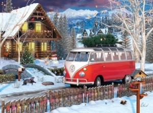 Eurographics: Volkswagen Christmas Bus (550) tinnen blik