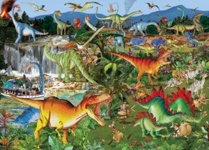 Bluebird: Explorers and Dinosaurs - Francois Ruyer (1500) legpuzzel