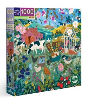 Eeboo: English Hedgerow (1000) vierkante puzzel