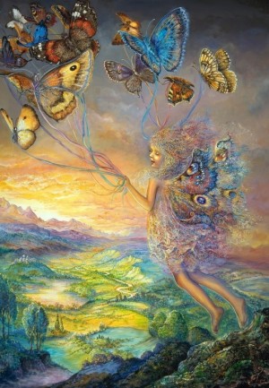 Grafika: Josephine Wall - Up and Away (1000) verticale puzzel