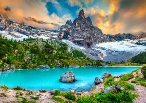 Enjoy: Sorapis Lake, Dolomites Italy (1000) legpuzzel