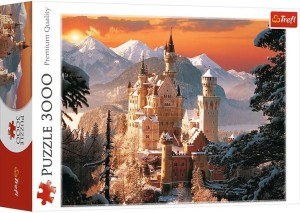 Trefl: Wintry Neuschwanstein Castle (3000) legpuzzel