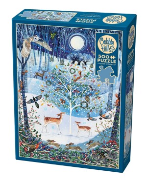 Cobble Hill: Winter Woodland (500XL) verticale puzzel