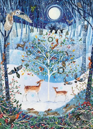 Cobble Hill: Winter Woodland (500XL) verticale puzzel