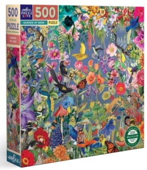 Eeboo: Garden of Eden (500) vierkante puzzel