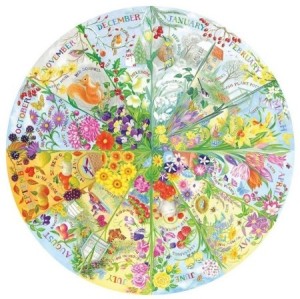 Gibsons: A Year in the Garden (500) ronde puzzel