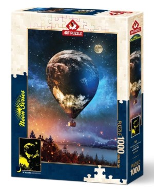 Art Puzzle: The Journey to the Moon (1000) glow in the dark puzzel