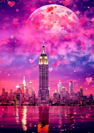 Enjoy: New York in Love (1000) verticale puzzel