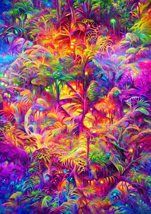 Enjoy: Jungle Tapestry (1000) verticale puzzel