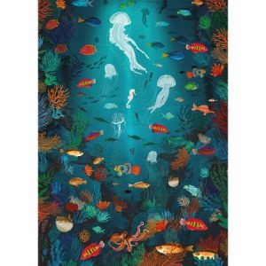 Gibsons: The Art File - Underwater World (1000) verticale puzzel