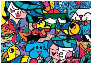 Bluebird: Britto Garden (1000) legpuzzel