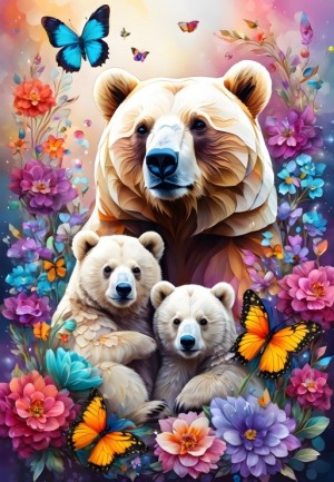 Alipson: Bears - Maternal Love Collection (1000) verticale puzzel