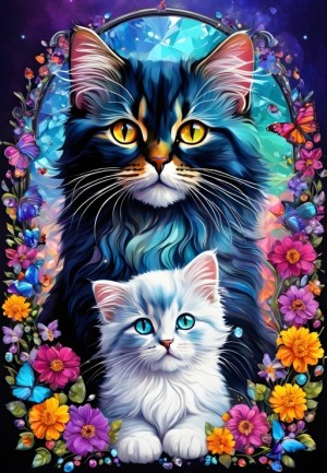 Alipson: Cats - Maternal Love Collection (1000) verticale puzzel