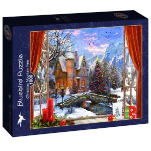 Bluebird: Christmas Mountain View (1000) kerstpuzzel