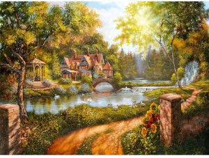 Ravensburger: Cottage by the River (500) legpuzzel