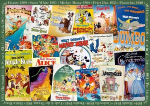 Ravensburger: Vintage Posters Disney (1000) disneypuzzels