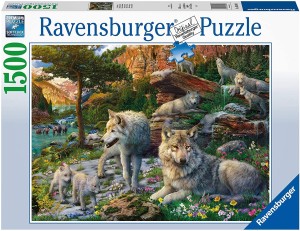 Ravensburger: Wolves in Spring (1500) wolvenpuzzel