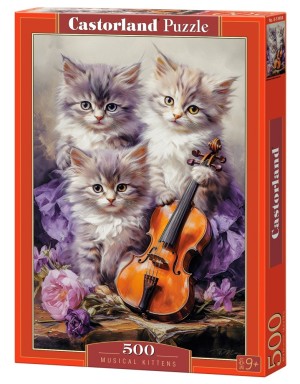 Castorland: Musical Kittens (500) verticale puzzel