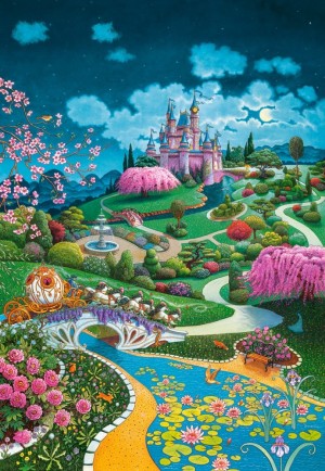 Castorland: Cinderella's Castle (1000) verticale puzzel