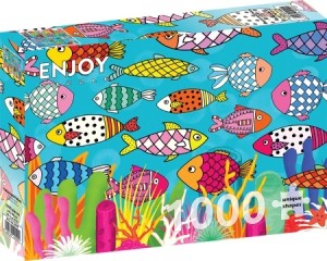 Enjoy: Patterned Fishes (1000) legpuzzel