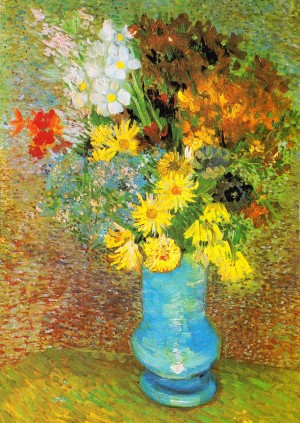 Enjoy: Vase with Daisies and Anemone (1000) verticale puzzel