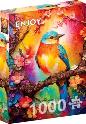 Enjoy: Colorful Birdie (1000) verticale puzzel
