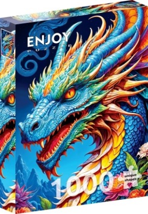 Enjoy: Blue Dragon (1000) verticale puzzel