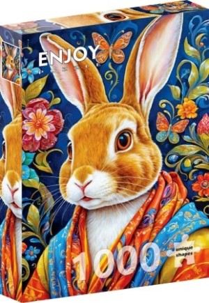 Enjoy: Cool Rabbit (1000) verticale puzzel