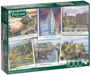 Falcon: Visit Northern Ireland (1000) legpuzzel