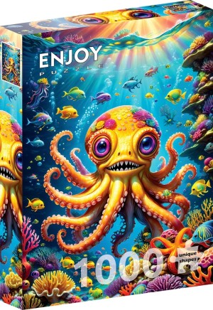 Enjoy: Cute Octopus (1000) verticale puzzel