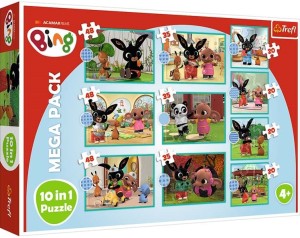 Trefl: Bing 10 in 1 (4x20, 3x35, 3x48) kinderpuzzels