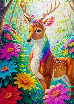 Enjoy: Magical Deer (1000) verticale puzzel