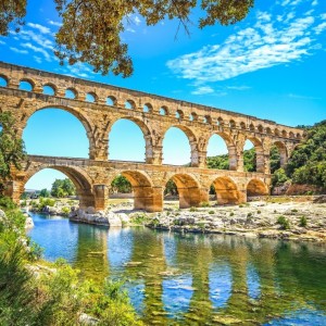 Bluebird: Le Pont du Gard (1000) vierkante puzzel