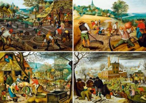 Art by Bluebird: Pieter Brueghel - The Four Seasons (1000) kunstpuzzel