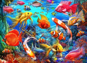 Bluebird: Tropical Fish (500) legpuzzel