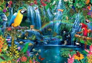 Bluebird: Parrot Tropics (1000) legpuzzel