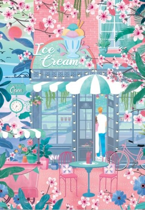 Pieces and Peace: Ice Cream Shop (1000) verticale puzzel