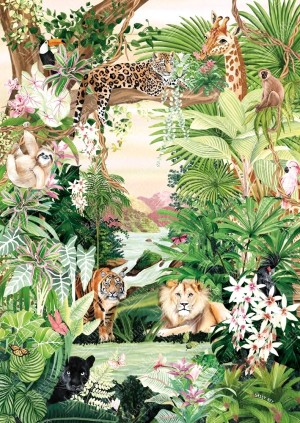 Magnolia: Jungle Oasis (1000) verticale puzzel