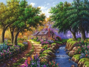 Ravensburger: Cottage by the River (1500) legpuzzel