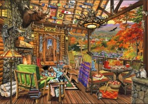 Bluebird: Adirondack Porch (2000) legpuzzel