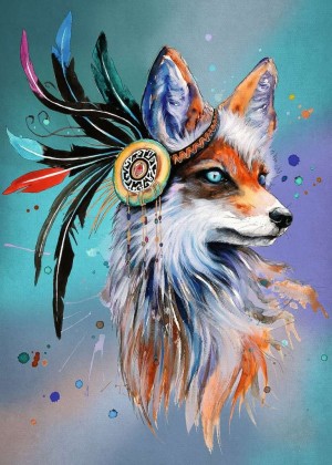 Ravensburger: Spirit Fox (1000) verticale puzzel