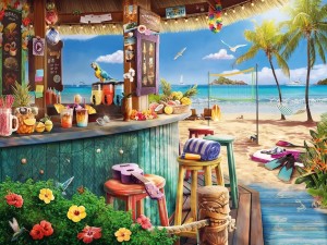 Ravensburger: Beach Bar Breezes (1500) legpuzzel