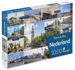 Tucker's Fun Factory: Toen & Nu Nederland (1000) legpuzzel