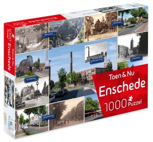 Tucker's Fun Factory: Toen & Nu Enschede (1000) legpuzzel