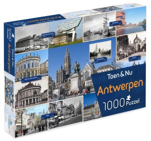 Tucker's Fun Factory: Toen & Nu Antwerpen (1000) legpuzzel