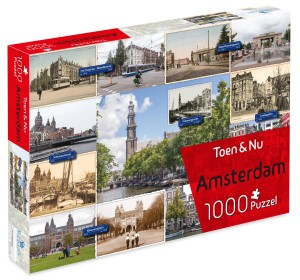 Tucker's Fun Factory: Toen & Nu Amsterdam (1000) legpuzzel