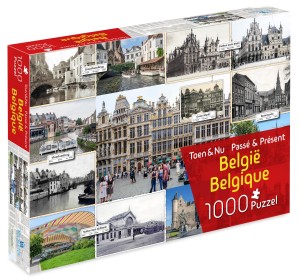 Tucker's Fun Factory: Toen & Nu België (1000) legpuzzel