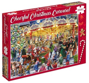 Tucker's Fun Factory: Cheerful Christmas Carousel (1000) kerstpuzzel