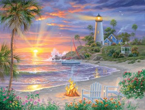 SunsOut: Honeymoon Sunset (500XL) legpuzzel